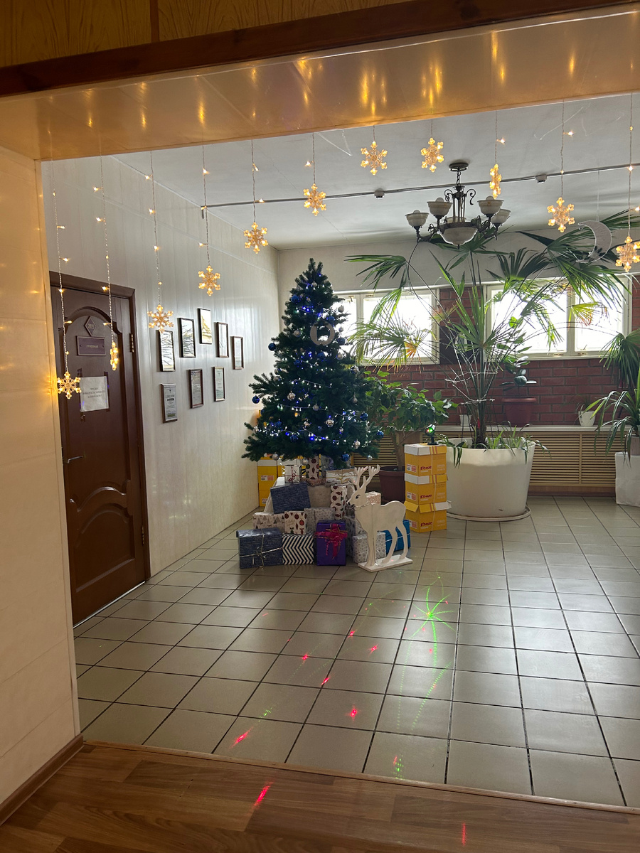Елка на втором этаже в нашей «конторе»