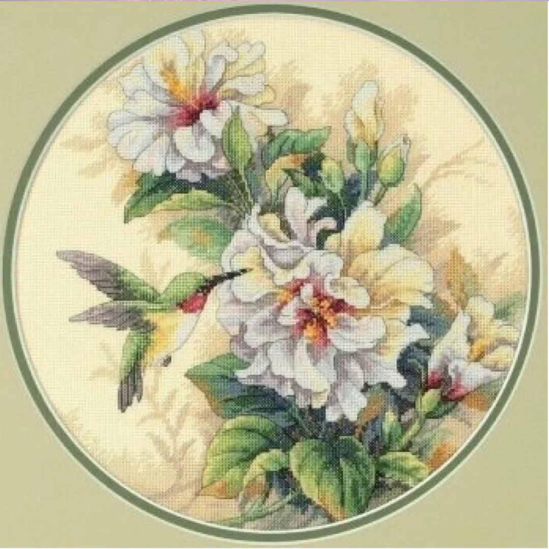 Dimensions "Колибри и бутоны гибискуса"