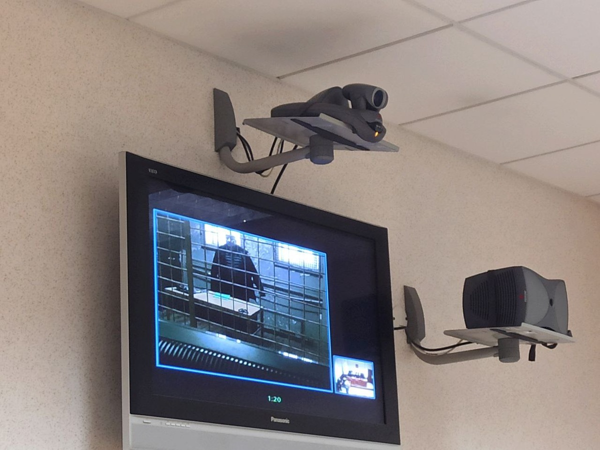 Виктор Контеев смог принять участие в процессе только по видеосвязи.  Фото: Фото предоставлено пресс-службой Свердловского облсуда