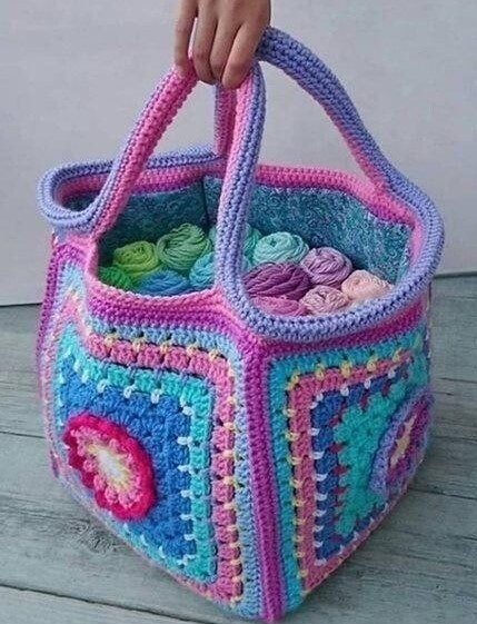 Сумка Лукошко Органайзер в Мире спиц и крючка