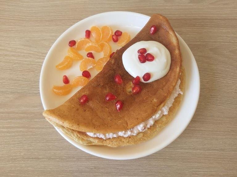 Овсяноблин с творогом