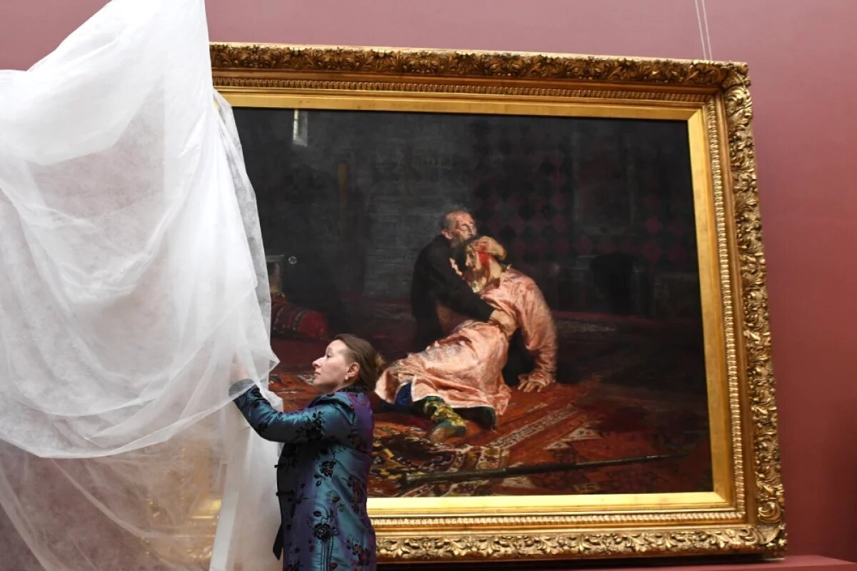    Картину Репина «Иван Грозный и сын его Иван» вернули в Третьяковку