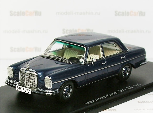 Mercedes Benz W108 280SE, производитель: Spark Models. Фото взято у scalecar.ru.
