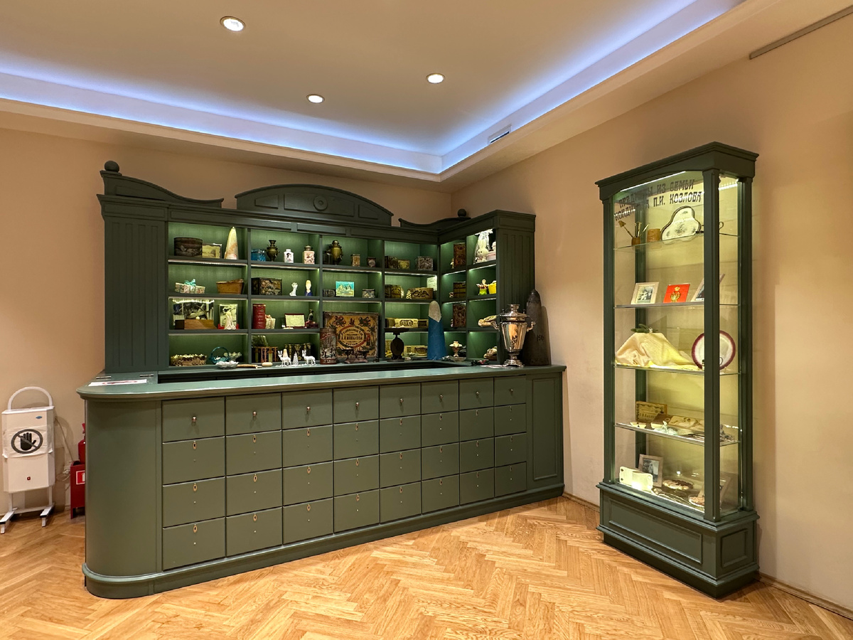 Экспозиция музея «Тульские самовары». Адрес: г. Тула, ул. Менделеевская, д. 8.