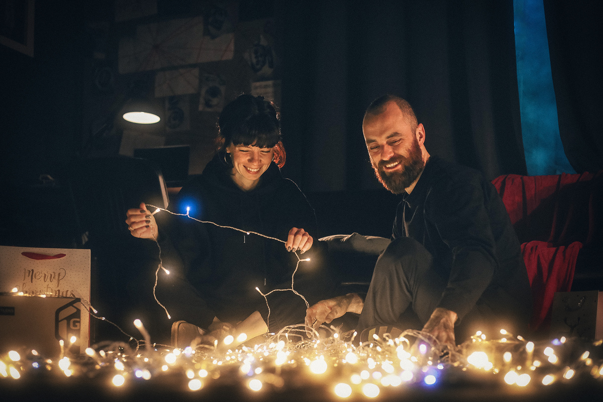 Как снять уютную домашнюю картинку с новогодней гирляндой, праздничными огоньками?