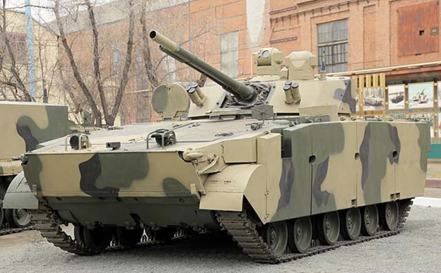 Боевая машина пехоты БМП-3М «Драгун», вид слева спереди.