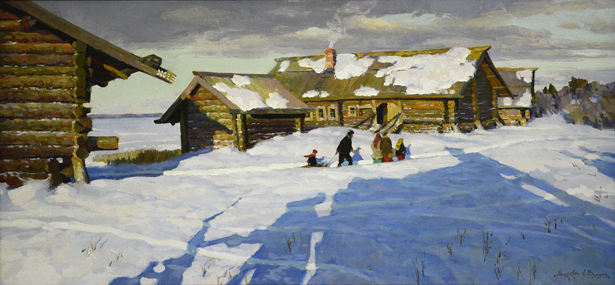 Мацкиев С.В. Гости. 2013 г., холст, масло. РОМИИ