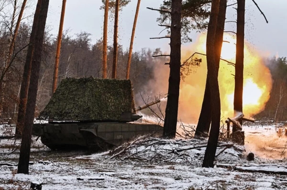    Боевая работа экипажа танка Т-90М «Прорыв»