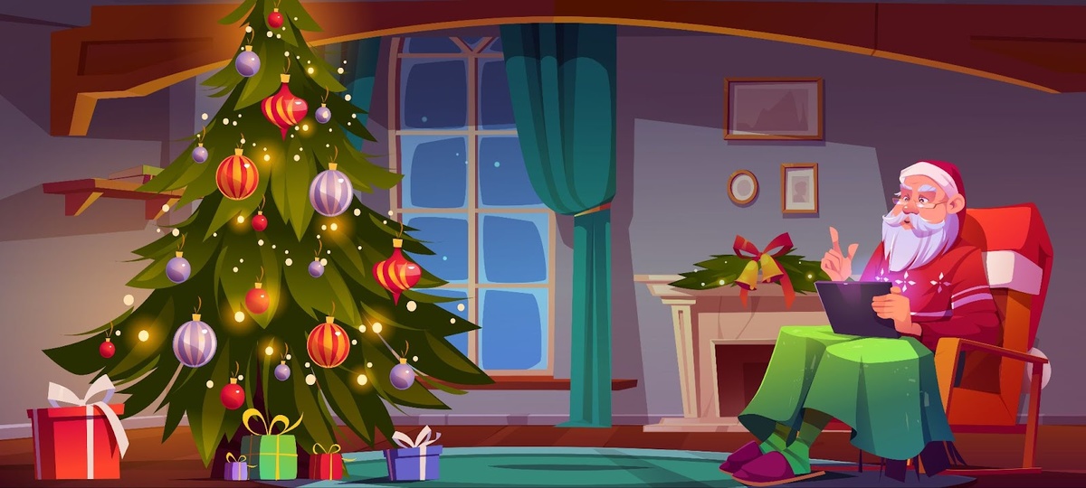 Источник изображения: <a href="https://ru.freepik.com/free-vector/santa-claus-living-room-with-christmas-tree_21329674.htm#fromView=search&page=2&position=39&uuid=5a6ff772-7530-48c9-906d-f508ec675c1b">Изображение от upklyak на Freepik</a>