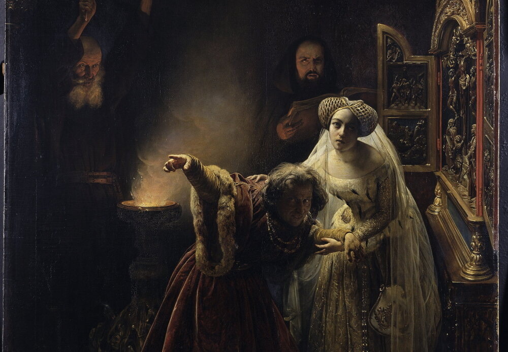 Такими увидел Карла Безумного и его Одетту художник Ф. Биар