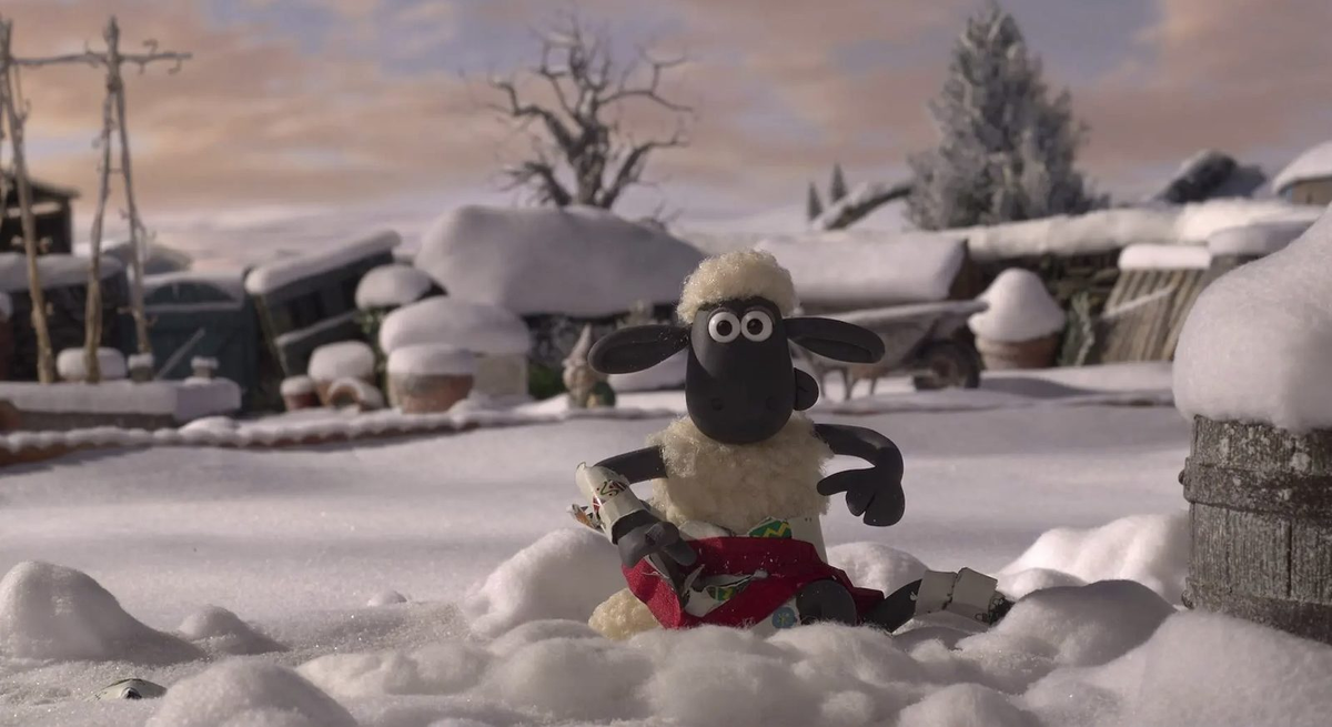 Кадр из мультфильма "Барашек Шон: Рождественские приключения"