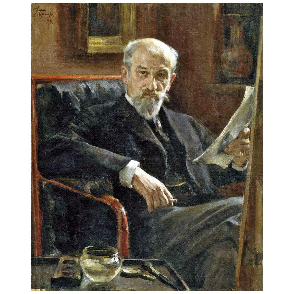 Осип Браз. Портрет А.П. Соколова. 1898. Русский музей