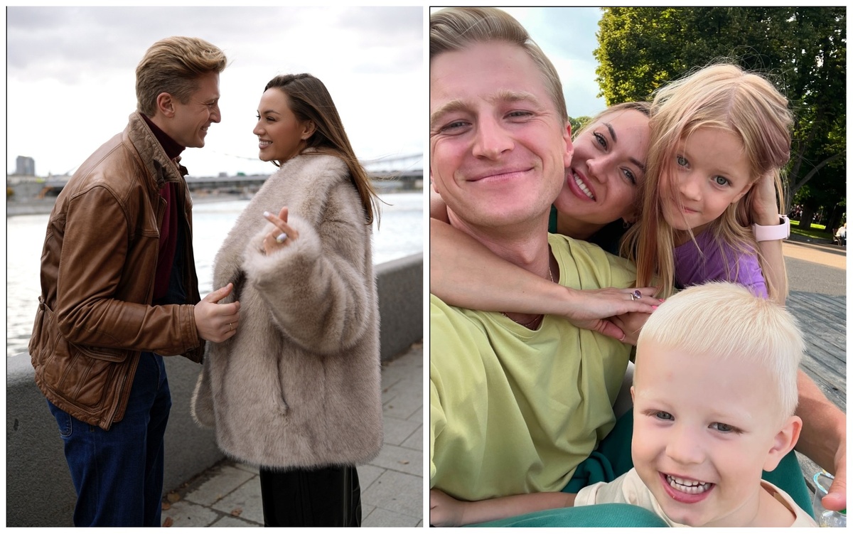 Актер Вячеслав Чепурченко с женой и детьми