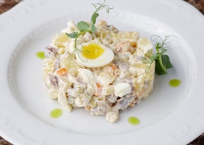 Зимний салат с говядиной