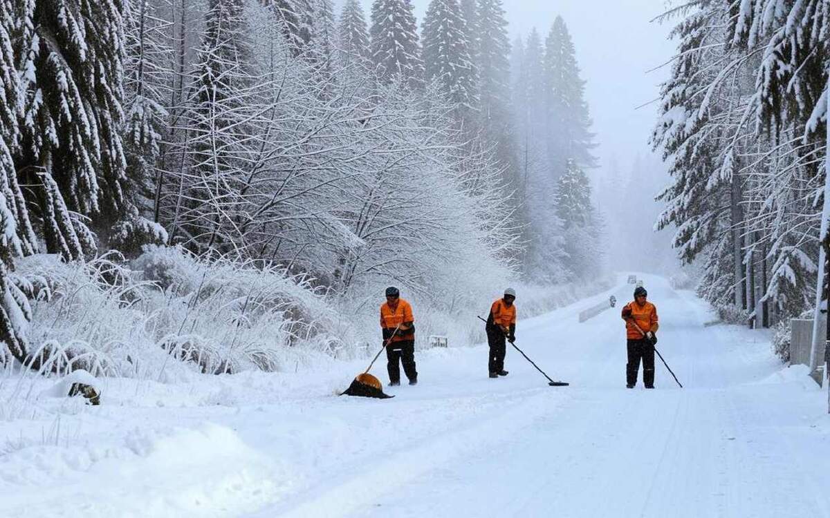    Борьбой со снегом на липецких магистралях за полмиллиарда рублей займется региональное госпредприятие Иллюстрация: нейросеть «Кандинский»