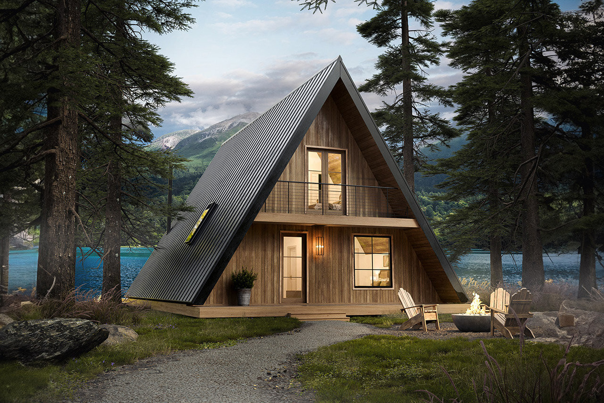 Дом в стиле А-фрейм