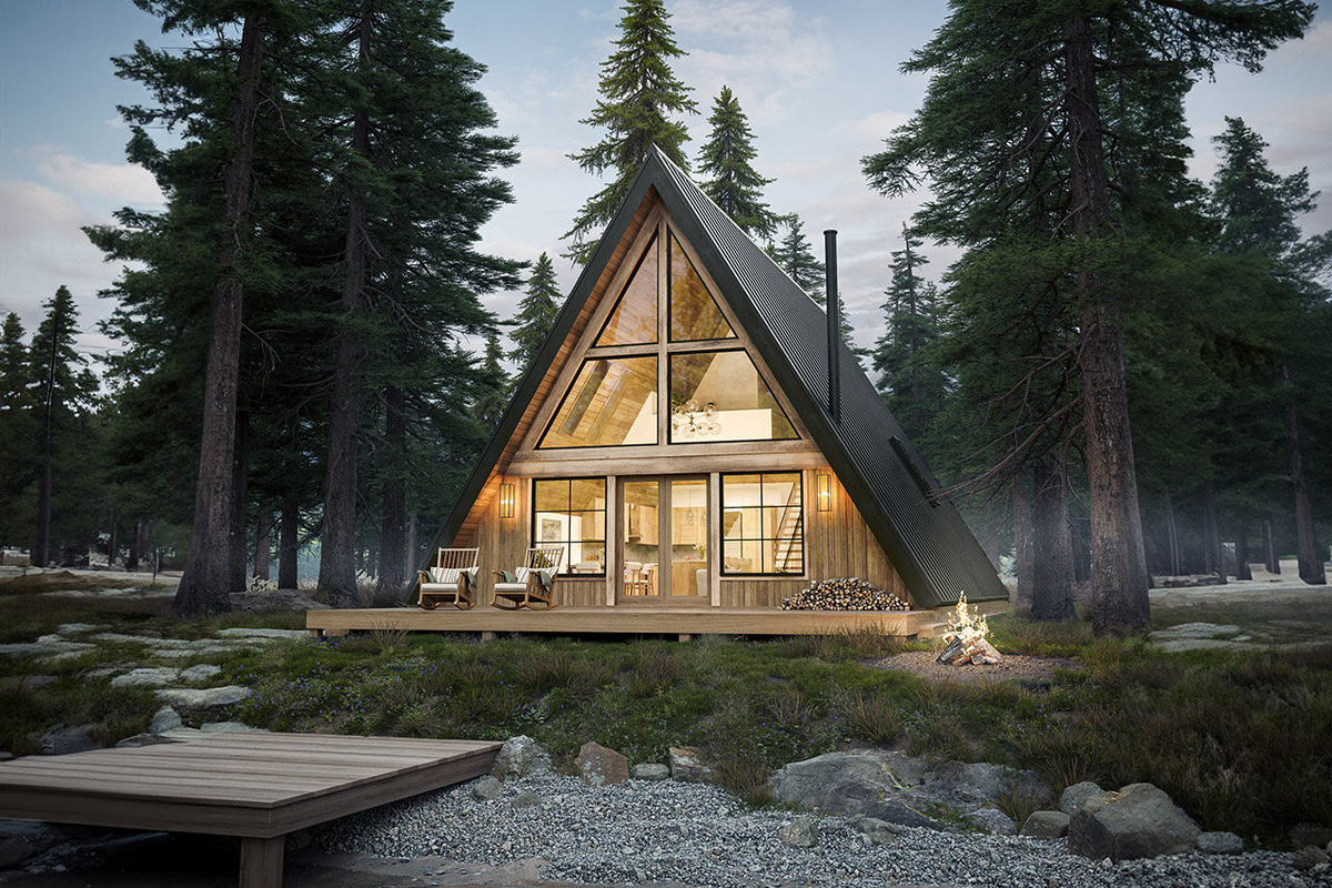 Дом в стиле А-фрейм