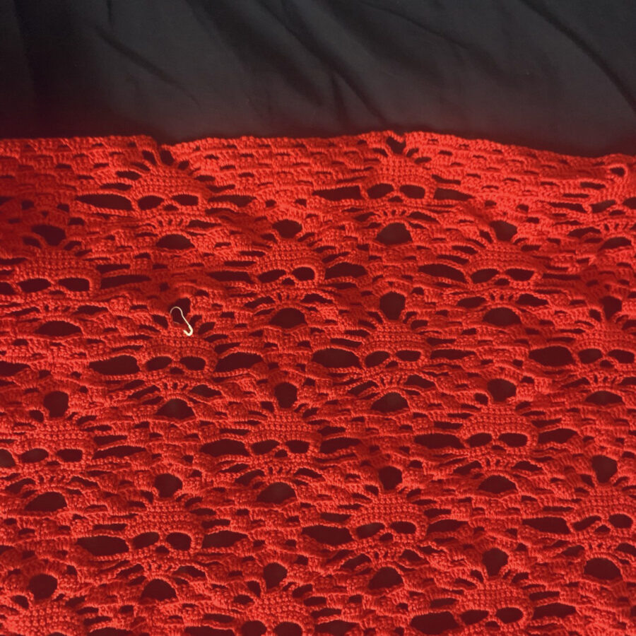    Шаль крючком с черепами   
Источник: Мария Моднова для Креаликум