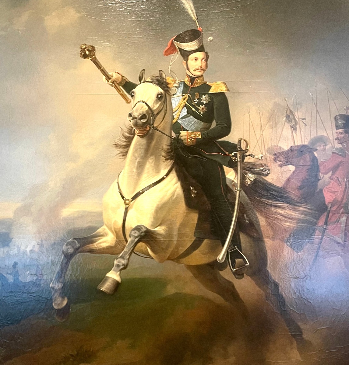 Е. И. Ботман, Конный портрет цесаревича Александра Николаевича  