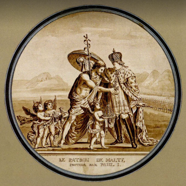 Посвящение Павла I в Гроссмейстеры Мальтийского ордена. Ж.Ф.К. Гаттенбергер. Яндекс картинки.