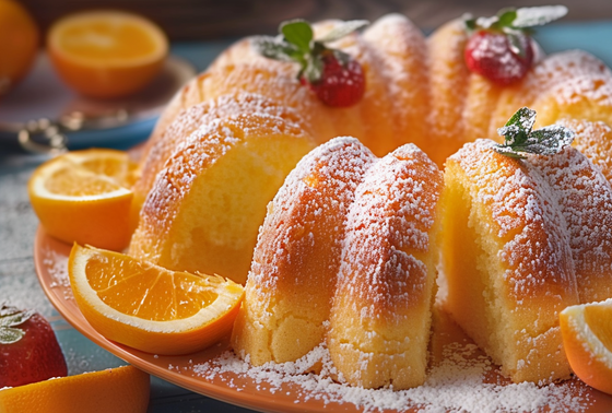    Рецепт новогоднего пирога с апельсинами