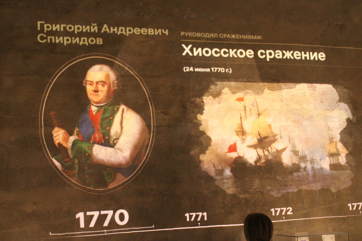 Сражение вообще то не Чесменское - так только у нас пишут, оно Хиосское - по названию греческого острова