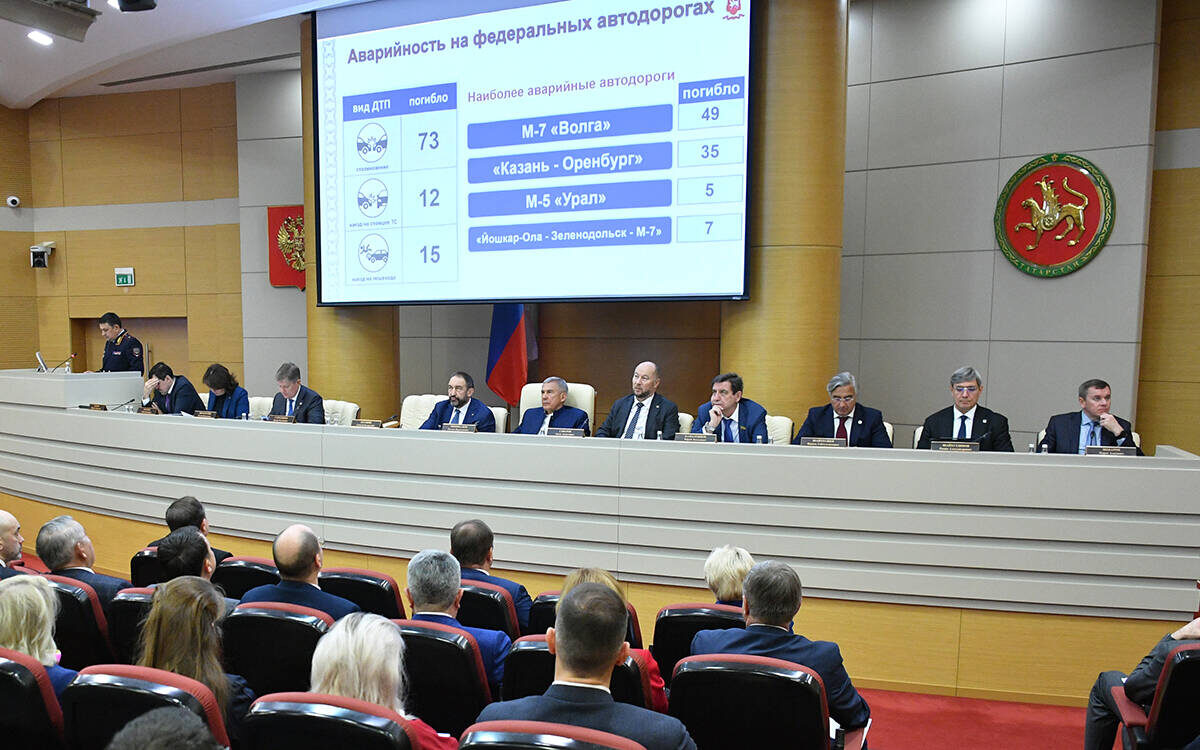 Заседании Комиссии по БДД в Кабинете Министров РТ началось с неутешительных цифр. Фото: prav.tatarstan.ru