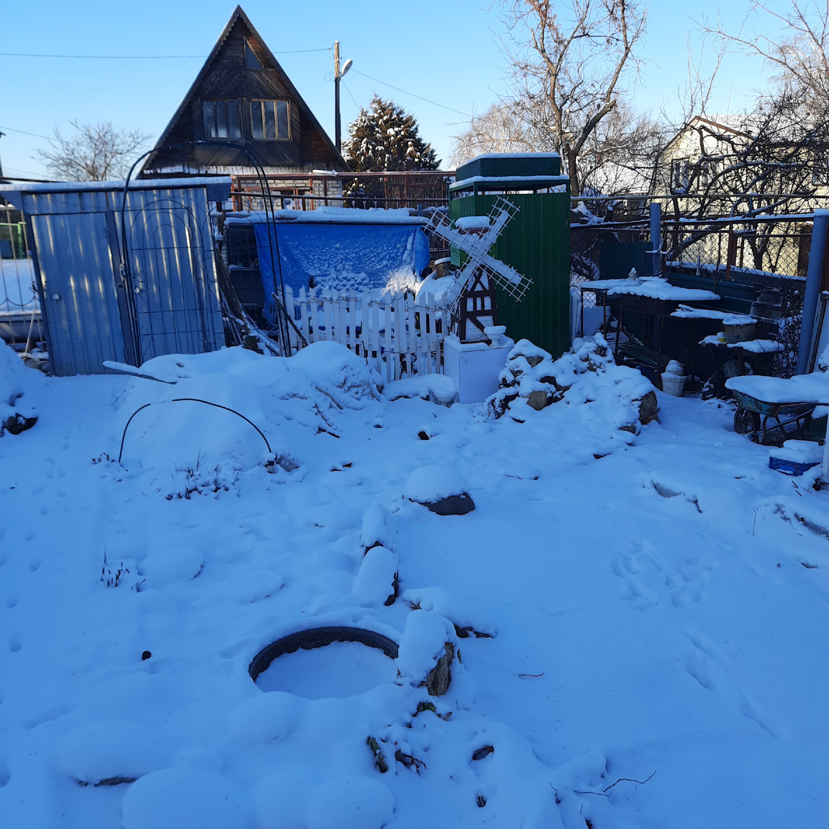 Зимний пейзаж)))) на даче