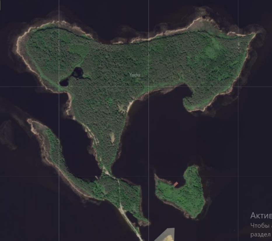 Серегерский торговый путь проходил по правую сторону от острова