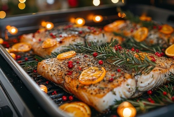    Морской окунь в духовке