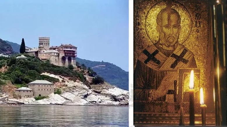 Святителя Николая Чудотворца, взяв за основу знаменитую икону с Афона