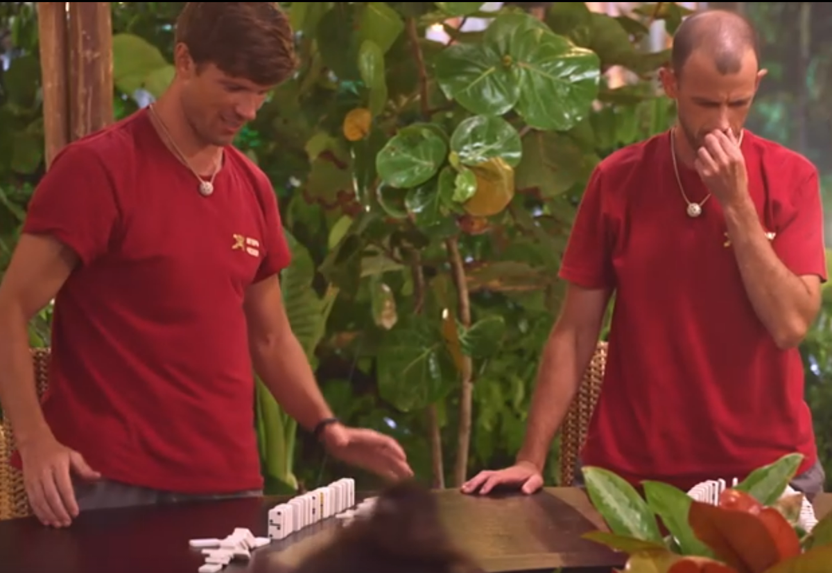 Кадр из шоу "Звезды в джунглях"