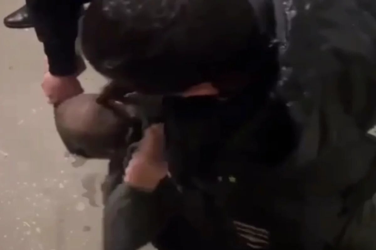    Появились кадры задержания мужчины, напавшего на жителей в Ростове-на-Дону