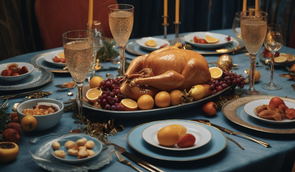 Вариант новогоднего стола