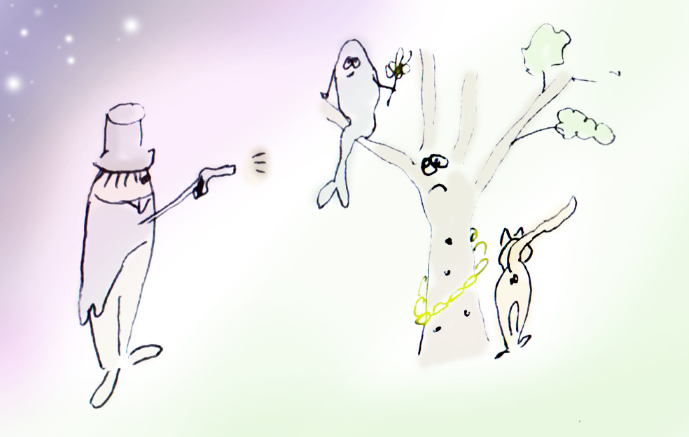 А дубу даже сто пулек вообще не страшно