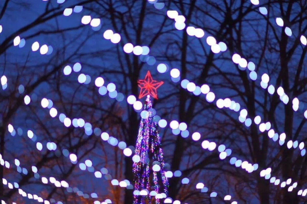    Праздничная иллюминация.