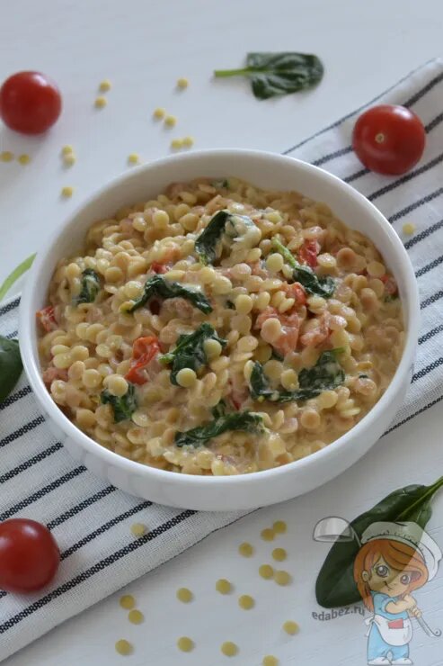    Как приготовить птитим в сливочном соусе Шеф-повар