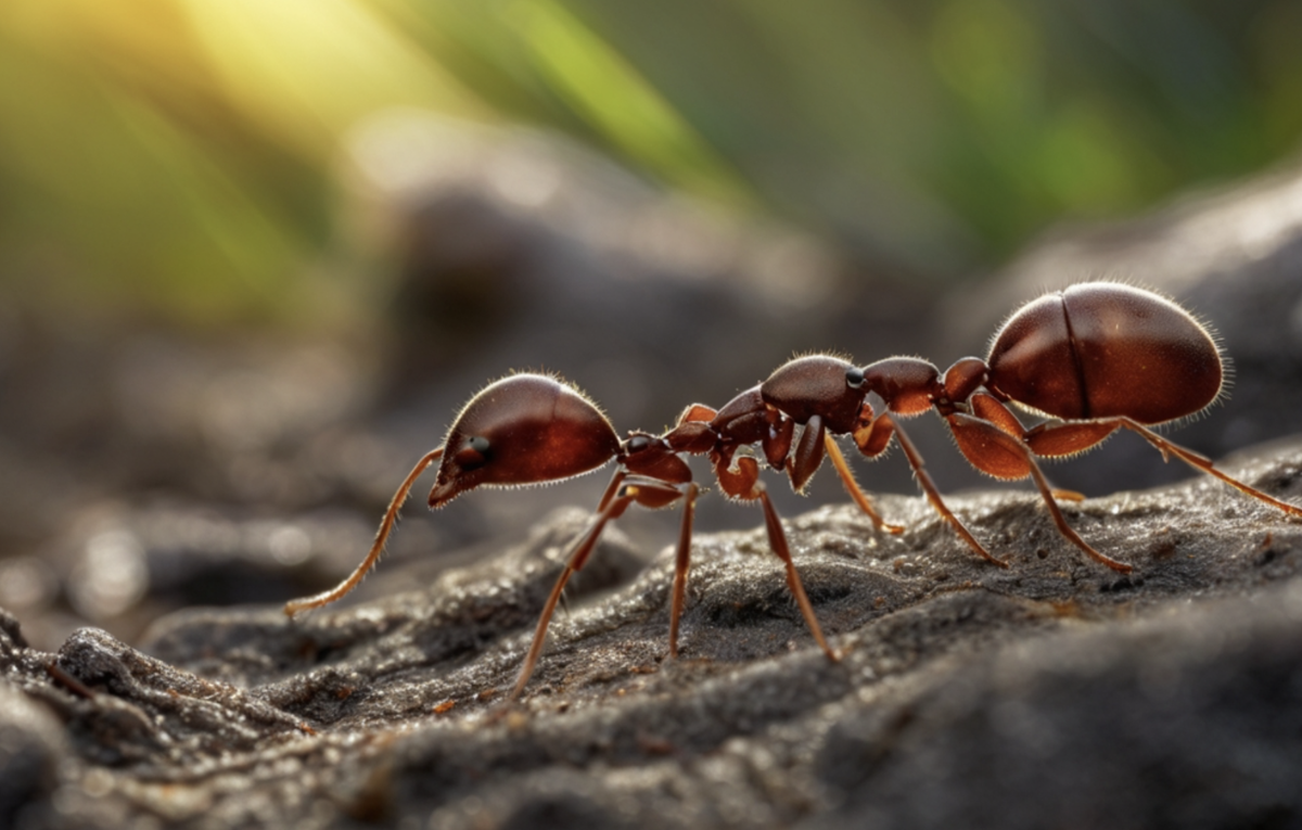 Муравей в естественной среде обитания