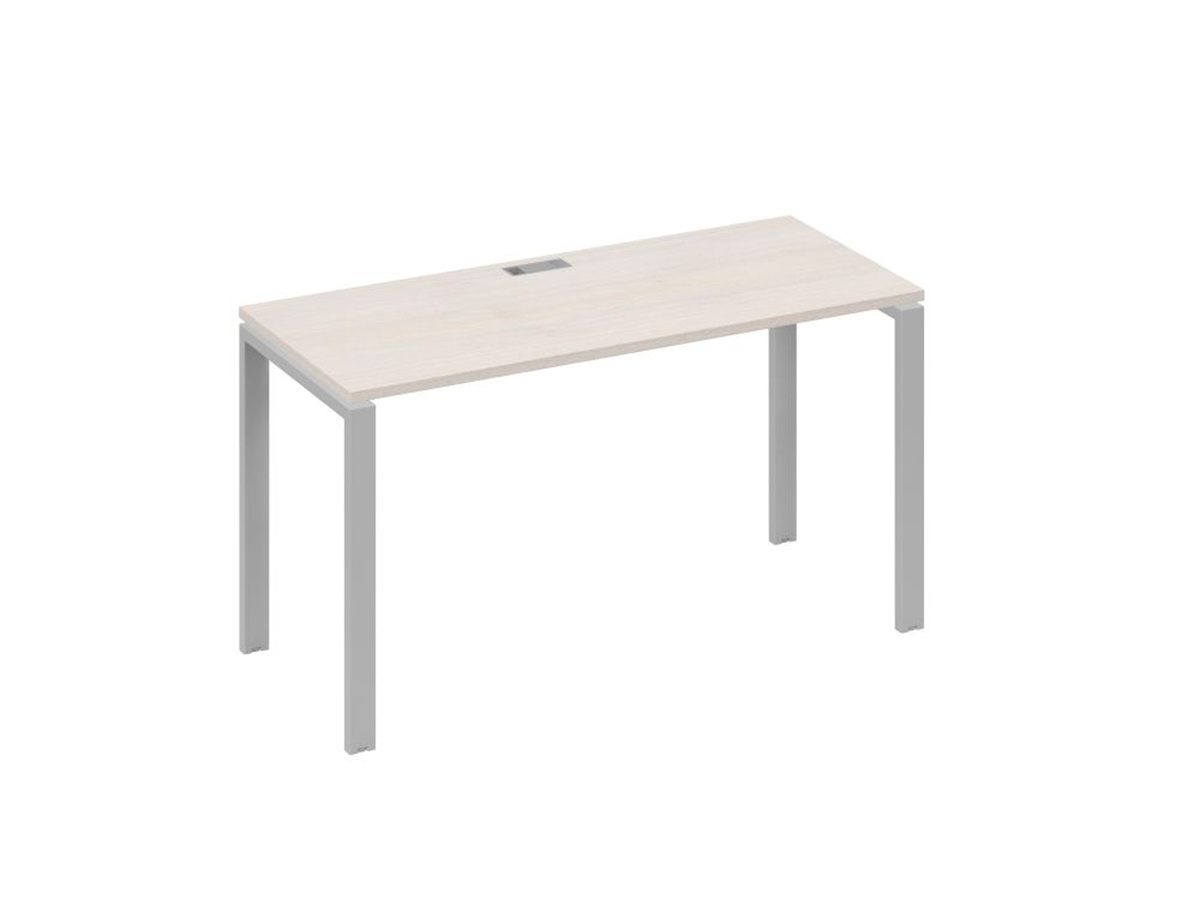 Стол офисный 140х70 на металлокаркасе Юнитекс А4 UNO Дуб шамони / серый)(код товара 285181)