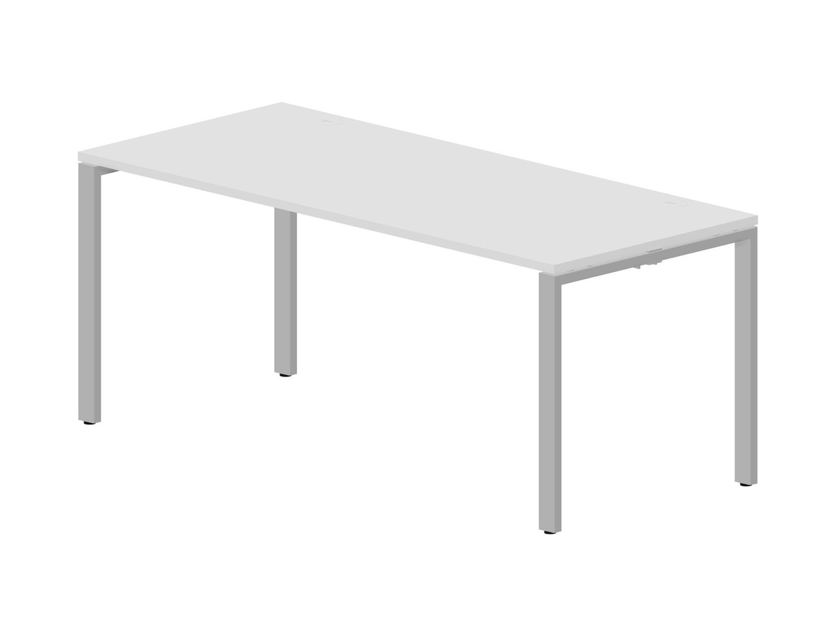 Офисный стол GDB Strike Белый / Алюминий (код товара 256417)