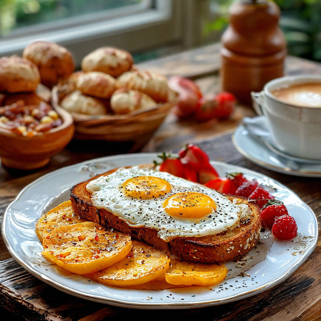 Сытный завтрак