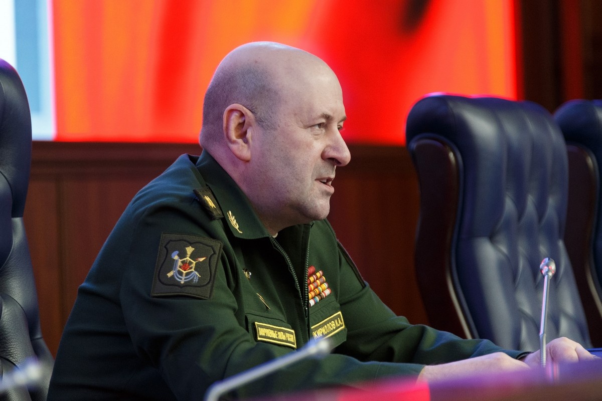 Кириллов много говорил о преступлениях киевского режима.  Фото: департамент информации и массовых коммуникаций Министерства обороны Российской Федерации / mil.ru