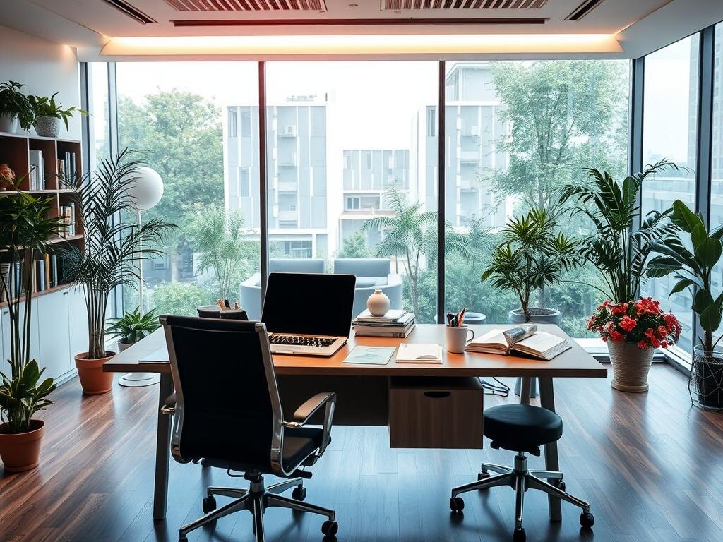    Современный офис в действии