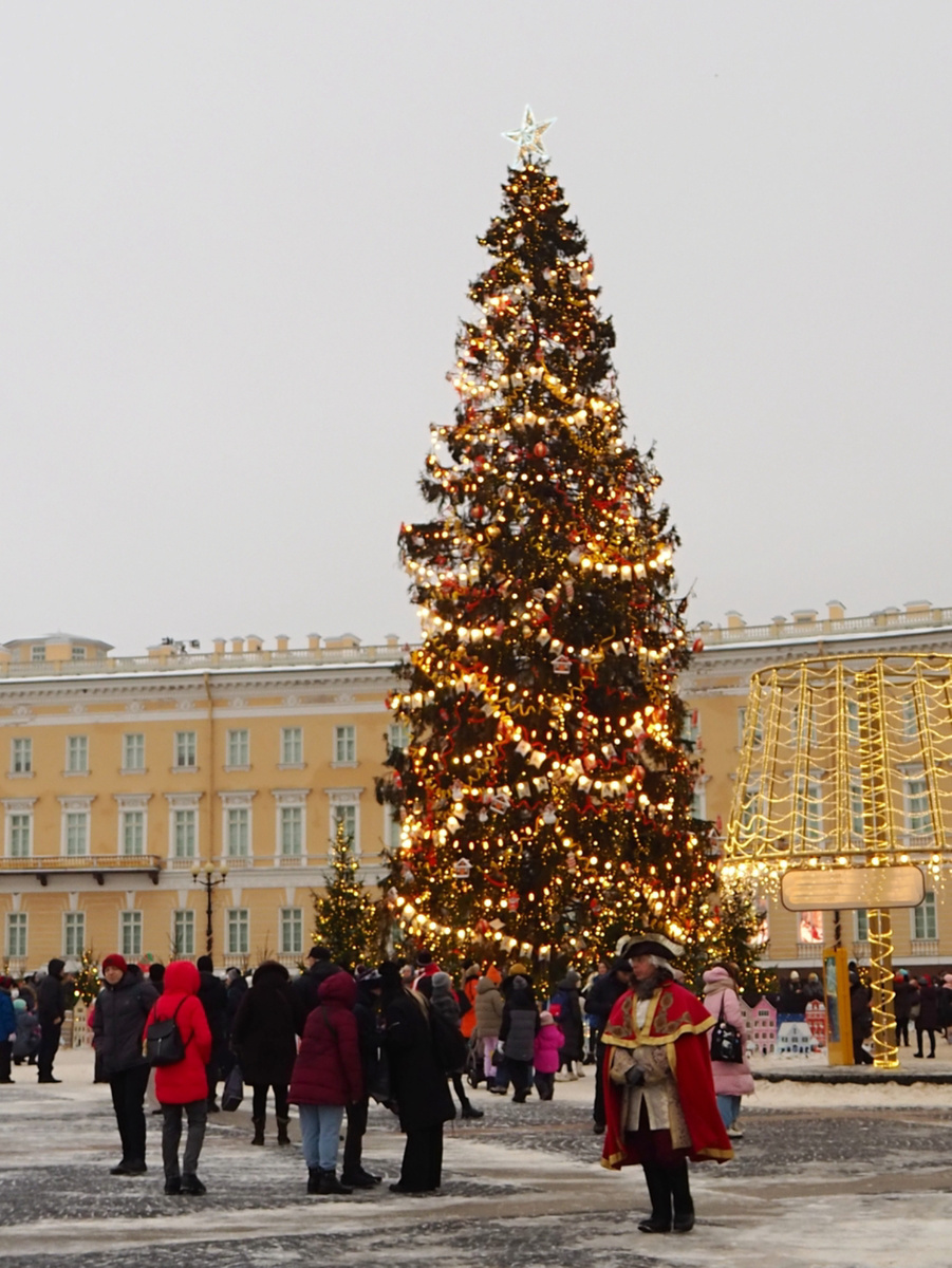 Дворцовая площадь зимой