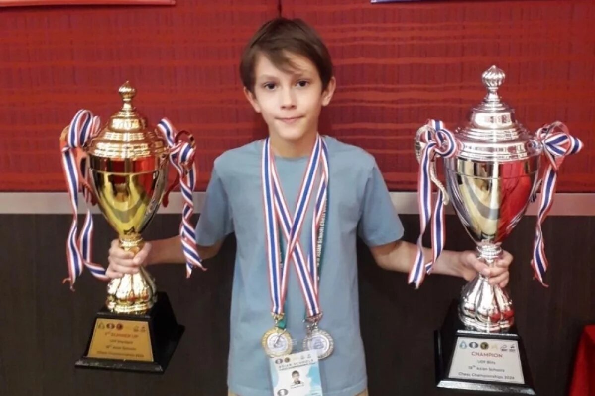    Юный хабаровчанин получил золотую медаль на первенстве Азии по шахматам
