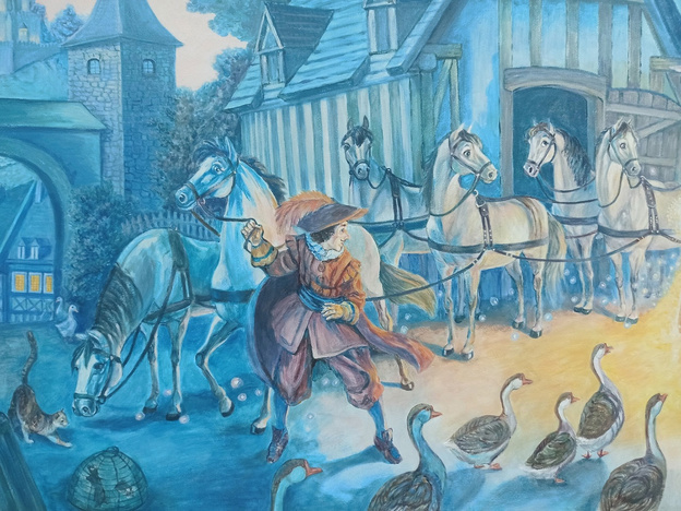    В Центре травматологии, ортопедии и нейрохирургии на стенах палаты появилась Золушка