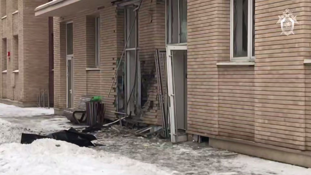    Место взрыва около жилого дома на Рязанском проспекте, скрин видео СК РФ