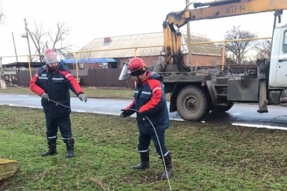    Донские энергетики в круглосуточном режиме ликвидируют последствия непогоды
