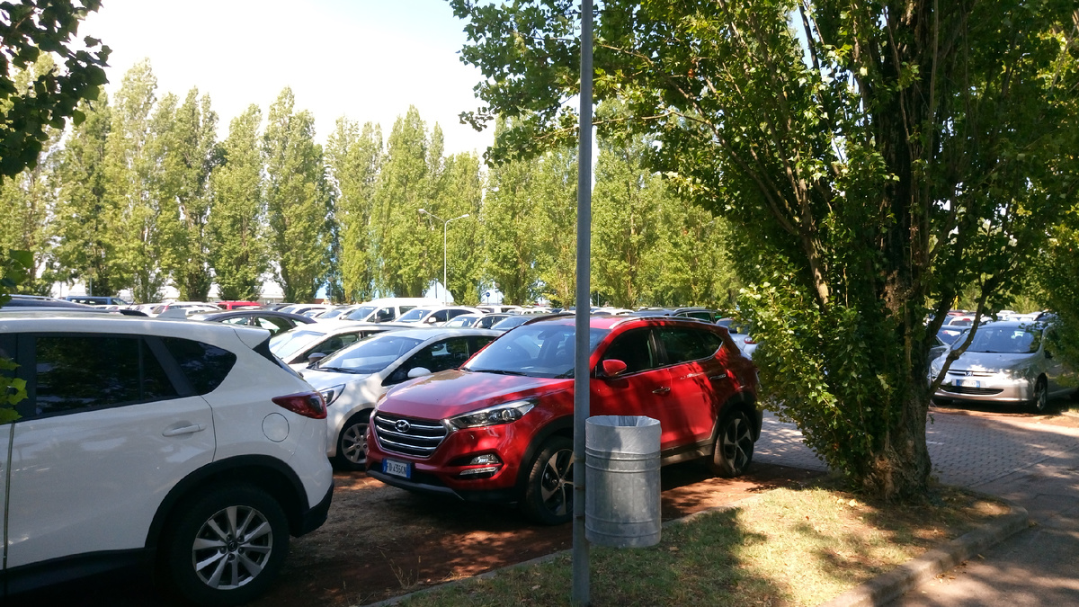 Не смотря на будний, рабочий день, желающих отдохнуть, судя по припаркованным машинам достаточно много.