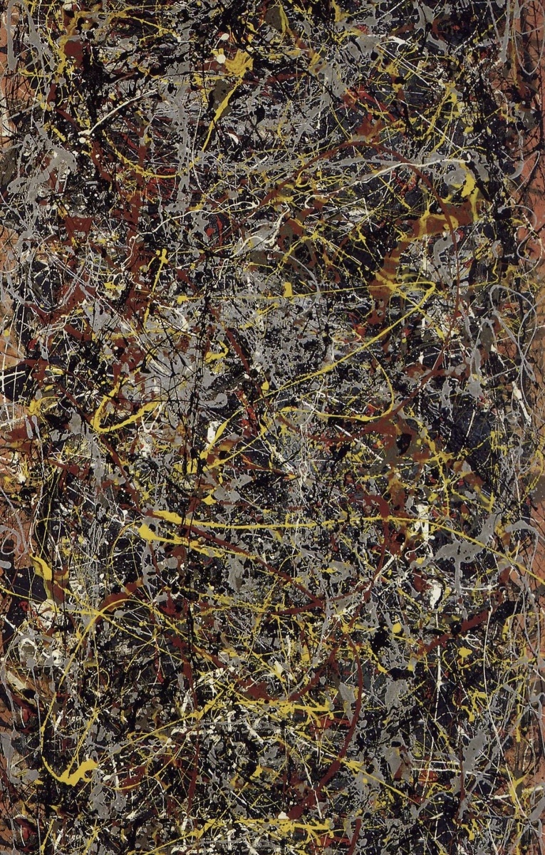 Одна из известных картин Джексона Поллока, выполненная в стиле абстрактный экспрессионизм, — «№ 5, 1948». 